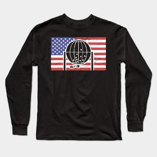 United States Flag Bingo Ball Caller Long Sleeve T-Shirt